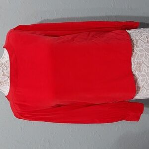 Vintage Alicia 100% silk long sleeve blouse with shoulder pads size 12